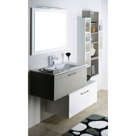 Sapho ESPACE szafka otwarta z półkami 35x94x22cm sosna rustykalna ESC170-1616