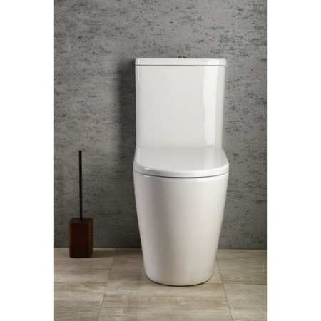 Sapho TURKU RIMLESS kompakt WC wysoki odpływ pionowy/poziomy biały PC104WR