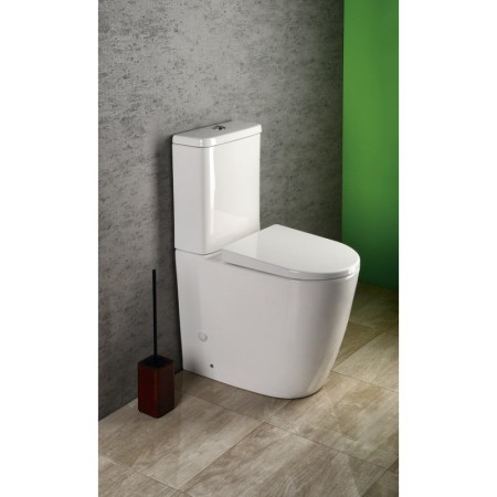 Sapho TURKU RIMLESS kompakt WC wysoki odpływ pionowy/poziomy biały PC104WR