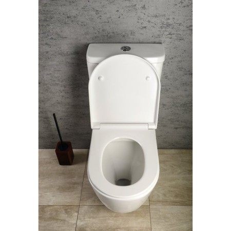 Sapho TURKU RIMLESS kompakt WC wysoki odpływ pionowy/poziomy biały PC104WR