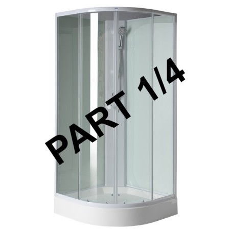 Aqualine AIGO Brodzik 900x900 mm akcesoria syfon uchwyt prysznicowy i prysznic część 1/4 YB93-1