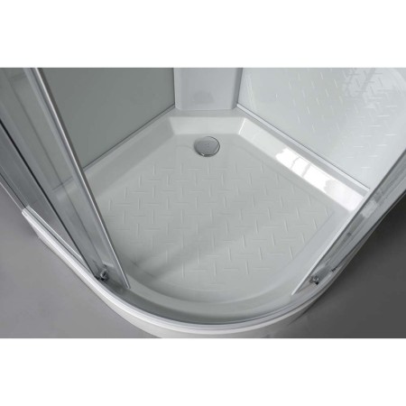 Aqualine AIGO Brodzik 900x900 mm akcesoria syfon uchwyt prysznicowy i prysznic część 1/4 YB93-1