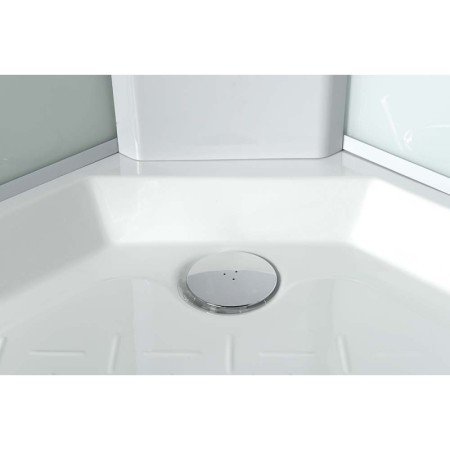 Aqualine AIGO Brodzik 900x900 mm akcesoria syfon uchwyt prysznicowy i prysznic część 1/4 YB93-1