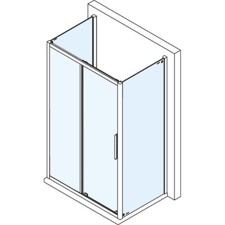 Polysan LUCIS LINE kabina prysznicowa trójścienna 1100x900x900mm wariant L/P DL1115DL3415DL3415