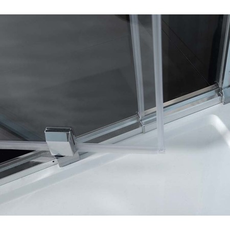 Polysan EASY LINE kabina prysznicowa trójścienna 900-1000x900mm obrotowe drzwi L/P szkło czyste EL1715EL3315EL3315