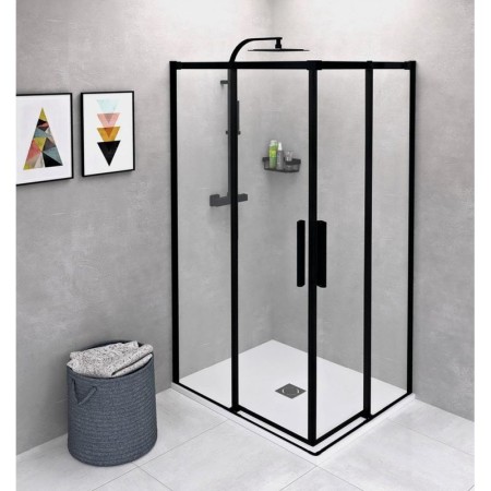 Polysan ALTIS LINE BLACK kabina prysznicowa 1000x900 mm wariant L/R wejście z rogu AL1512BAL1592B
