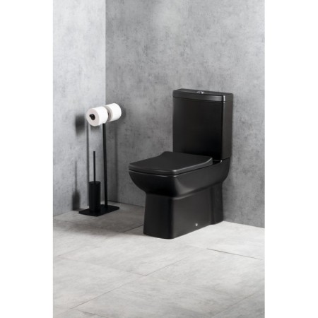 CREAVIT LARA kompakt WC odpływ poziomy/pionowy czarny mat LR360