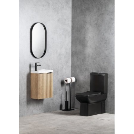 CREAVIT LARA kompakt WC odpływ poziomy/pionowy czarny mat LR360