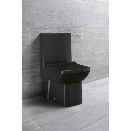 CREAVIT LARA kompakt WC odpływ poziomy/pionowy czarny mat LR360