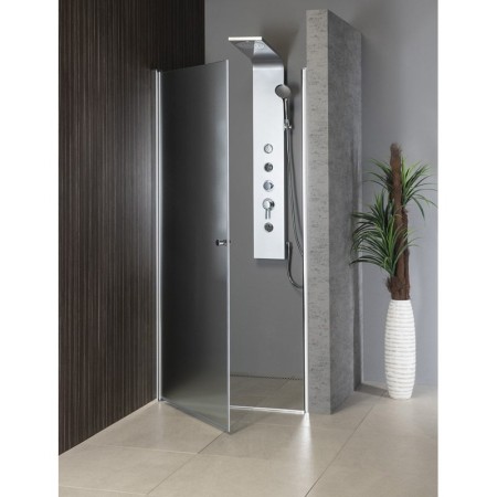 Aqualine PILOT drzwi prysznicowe obrotowe 1000mm szkło BRICK PT100