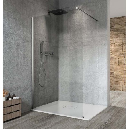 Gelco VARIO CHROME jednoczęściowa kabina prysznicowa Walk-In montaż przy ścianie szkło czyste 1000 mm GX1210GX1010