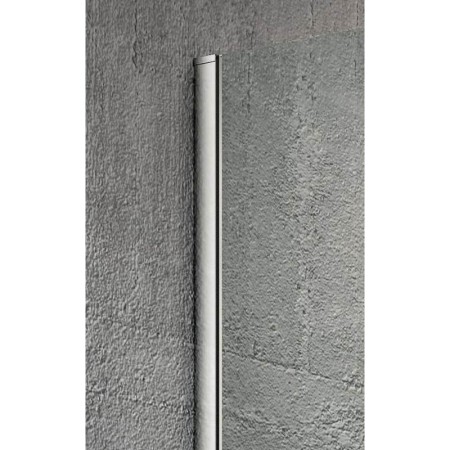 Gelco VARIO CHROME jednoczęściowa kabina przysznicowa Walk-In montaż przy ścianie szkło dymione 1200 mm GX1312GX1010