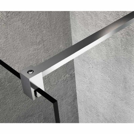 Gelco VARIO CHROME jednoczęściowa kabina przysznicowa Walk-In szkło dymione 1400 mm GX1314GX2210