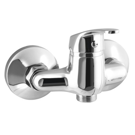 Aqualine AQUALINE 35 bateria umywalkowa ścienna 3/4" rozstaw 100mm bez wylewki chrom 52131