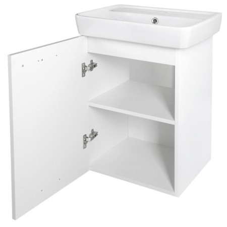 Aqualine ZOJA szafka umywalkowa 41.5x63x37.6cm biała 56372
