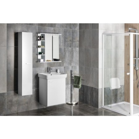 Aqualine ZOJA szafka umywalkowa 50.5x63x371cm biała 56373