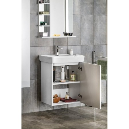 Aqualine ZOJA szafka umywalkowa 50.5x63x371cm biała 56373