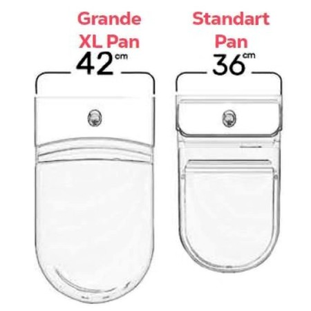 CREAVIT GRANDE kompakt WC XL odpływ poziomy/pionowy biały GR360
