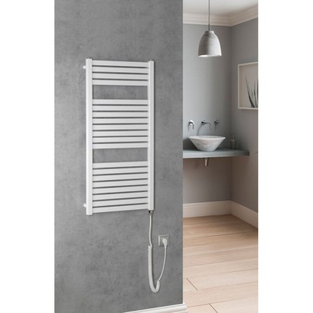 Aqualine TONDI-E grzejnik elektryczny 450x970 mm 300 W biały DE450T