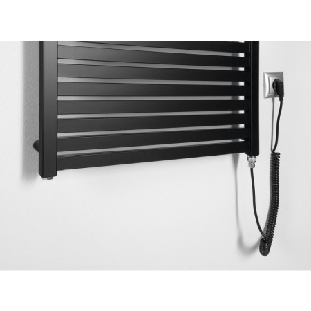 Aqualine TONDI-E grzejnik elektryczny 600x970 mm 400 W czarny mat DE466T