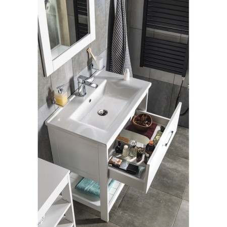 Aqualine ETIDE szafka umywalkowa 71.5x85x44 cm biały mat ET725