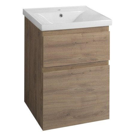 Aqualine ALTAIR szafka umywalkowa 52x72.5x45cm dąb emporio AI355