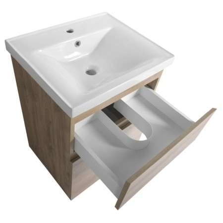 Aqualine ALTAIR szafka umywalkowa 52x72.5x45cm dąb emporio AI355