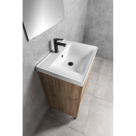 Aqualine ALTAIR szafka umywalkowa 57x72.5x45cm dąb emporio AI360