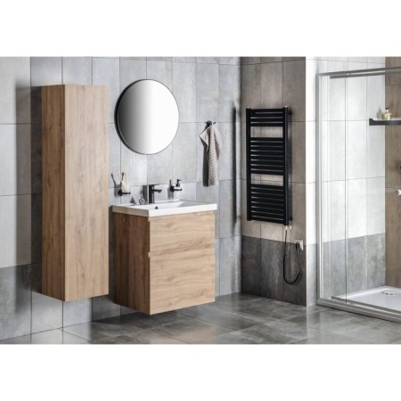 Aqualine ALTAIR szafka umywalkowa 77.5x60x45cm dąb emporio AI380