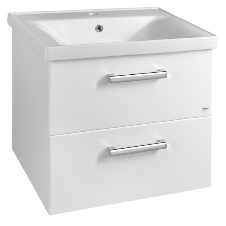 Aqualine VEGA szafka umywalkowa 62x50x43.6cm 2 szuflady biały VG064