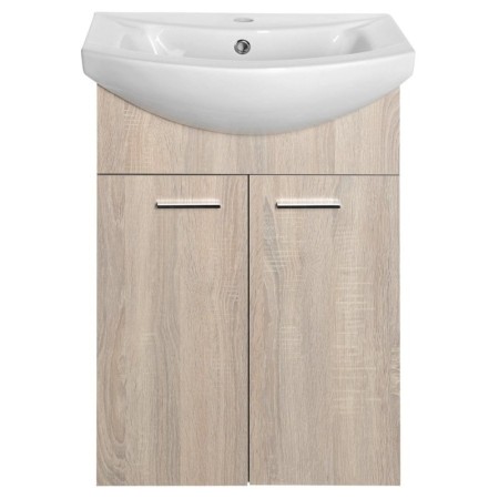 Aqualine ZOJA szafka umywalkowa 50.5x74x30cm dąb platin 51057