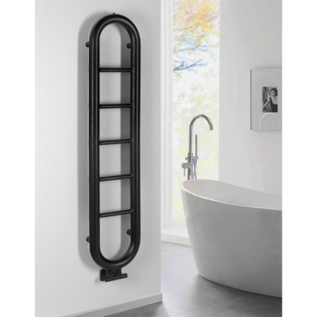 Sapho HORIZON grzejnik łazienkowy 330x1500 mm czarny mat IR195