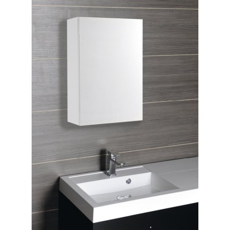 Aqualine VEGA szafka z lustrem 60x70x18cm biały VG066