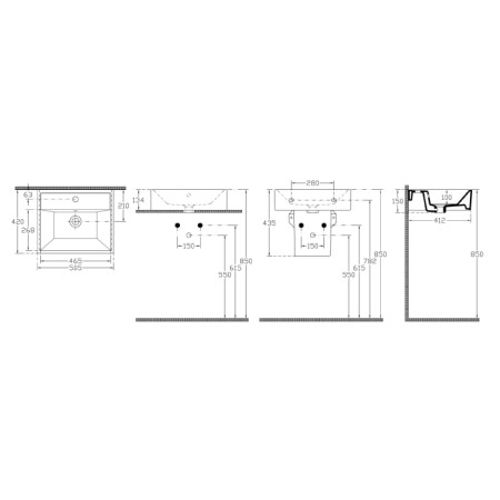 Bruckner ALBRECHT grzejnik 600x1570 mm podłączenie środkowe biały 600.118.4