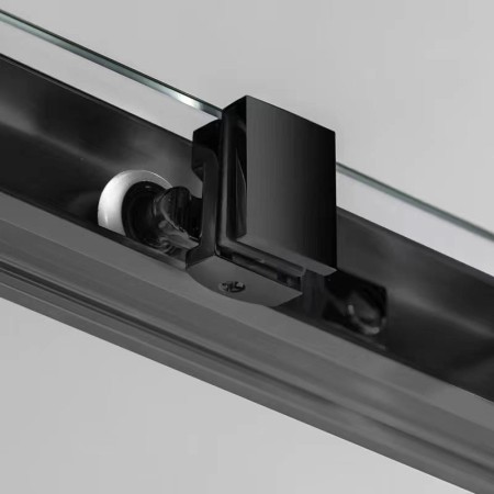 Gelco SIGMA SIMPLY BLACK kabina prysznicowa półokrągła 800x800mm R550 szkło czyste GS5580B