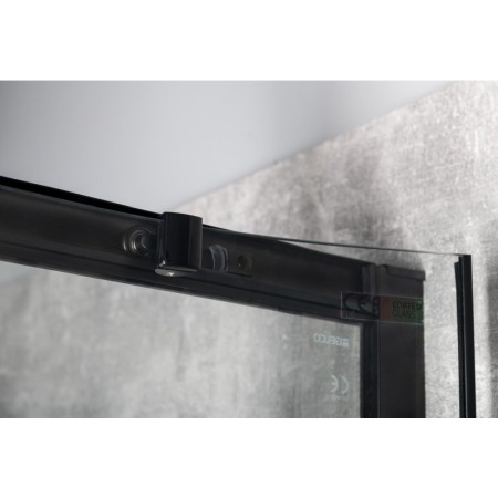 Gelco SIGMA SIMPLY BLACK kabina prysznicowa półokrągła 1000x1000mm R550 szkło czyste GS5510B