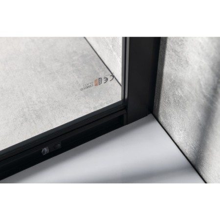 Gelco SIGMA SIMPLY BLACK kabina prysznicowa półokrągła 1200x900mm R550 L/R szkło czyste GS1290B