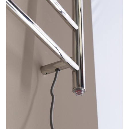 Sapho REDONDO elektryczna suszarka na ręczniki okrągła 600x1500 mm 130 W stal nierdzewna polerowana ER250V