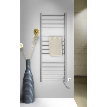 Sapho REDONDO elektryczna suszarka na ręczniki okrągła 600x1500 mm 130 W stal nierdzewna polerowana ER250V