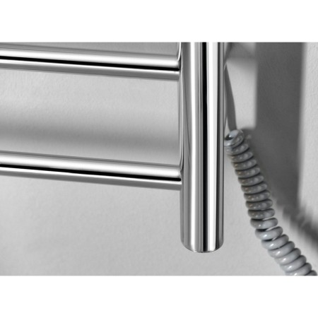 Sapho REDONDO elektryczna suszarka na ręczniki okrągła 600x1500 mm 130 W stal nierdzewna polerowana ER250V
