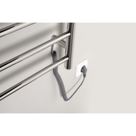 Sapho REDONDO elektryczna suszarka na ręczniki okrągła 630x1160 mm 130 W stal nierdzewna polerowana ER230V