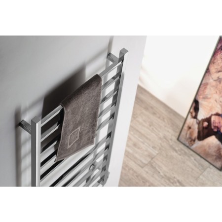 Sapho ESKINADO elektryczna suszarka na ręczniki kwadratova 620x1160 mm 120 W stal nierdzewna polerowana ER430V