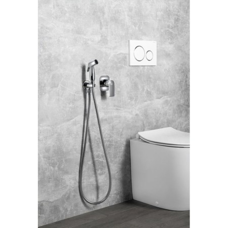 Aqualine DAPHNE bateria bidetowa podtynkowa z prysznicem STOP chrom DH841-01