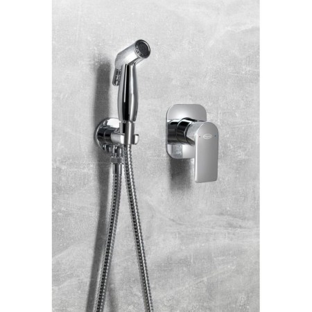Aqualine DAPHNE bateria bidetowa podtynkowa z prysznicem STOP chrom DH841-01