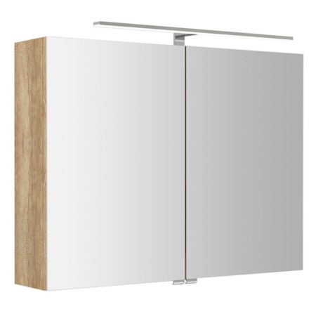 Sapho RIWA szafka z LED lustrem 81x70x17cm dąb alabama RIW080-0022