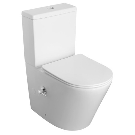 Sapho PACO CLEANWASH kompakt WC ze zintegrowaną baterią i prysznicem bidetowym odpływ poziomy/pionowy biały PC1012RX