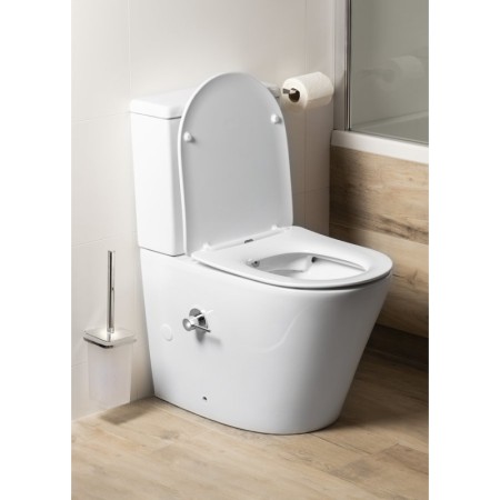 Sapho PACO CLEANWASH kompakt WC ze zintegrowaną baterią i prysznicem bidetowym odpływ poziomy/pionowy biały PC1012RX