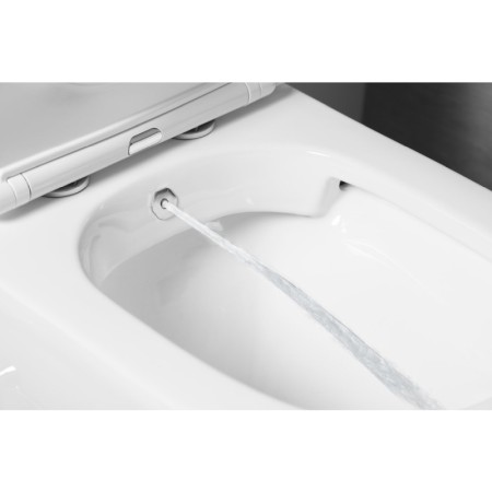 Sapho PACO CLEANWASH kompakt WC ze zintegrowaną baterią i prysznicem bidetowym odpływ poziomy/pionowy biały PC1012RX