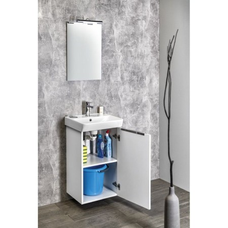 Bruckner NEON szafka z umywalką ceramiczną 45x41.5 cm biała 501.111.0