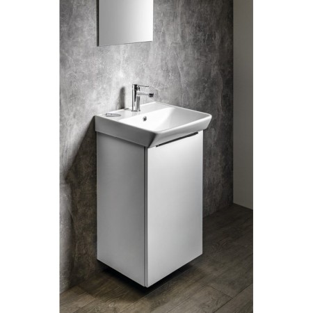 Bruckner NEON szafka z umywalką ceramiczną 45x41.5 cm biała 501.111.0